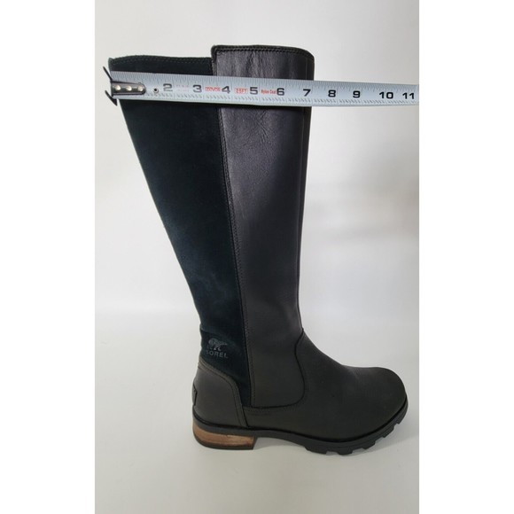 Sorel Women’s Black Leather Emelie 15" Tall Riding Boots NL3311-010 Size 8.5 - Picture 16 of 16
